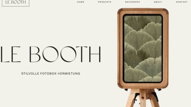 Lebooth.ch - Stilvolle Fotobox Vermietung